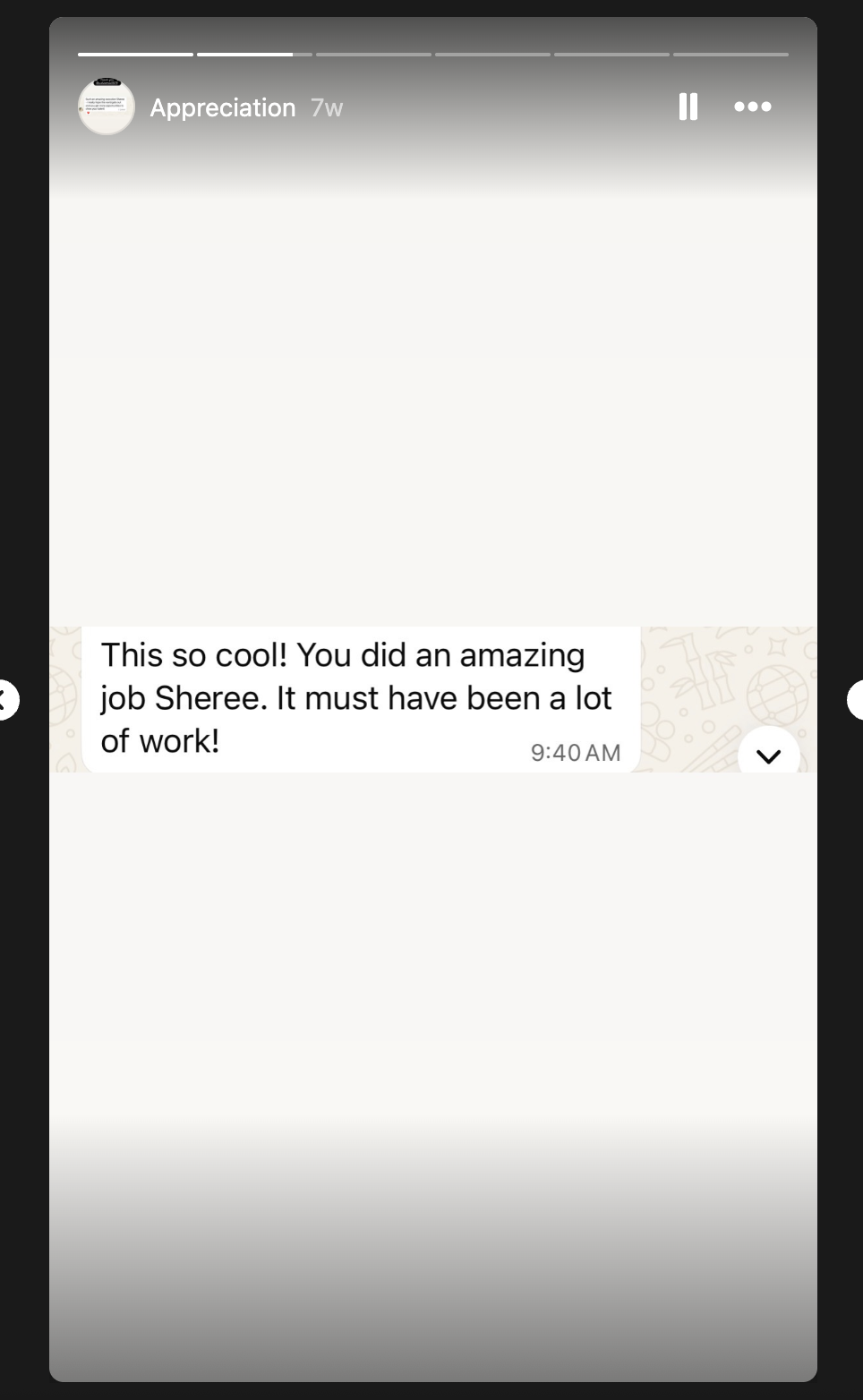 Parent message: This is so cool! You did an amazing job Sheree